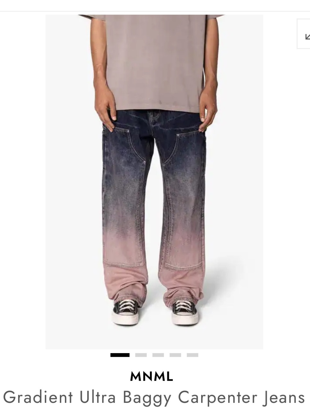 mnml Gradient Ultra Baggy Carpenter Jeans